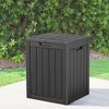 Lirago 30 Gal 113L Outdoor Storage Box with Lid Weatherproof Polypropylene Resin UV Protected KD Design Black - 4 of 4