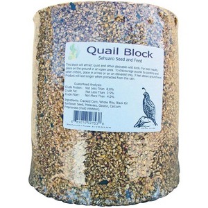 Sahuaro Seed Quail Block Assorted Species Milo and Corn Bird Food Block 21 lb - 1 of 1