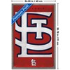 Trends International MLB St. Louis Cardinals - Logo 25 Framed Wall Poster Prints - 3 of 4