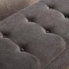 59" Contemporary Storage Ottoman Bench with Tufted Top and Hidden Compartment for Bedroom or Entryway -3irtyhousy - 3 of 4