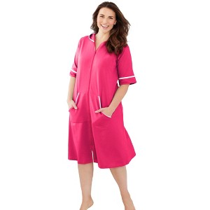 Dreams & Co. Short French Terry Robe - 1 of 4