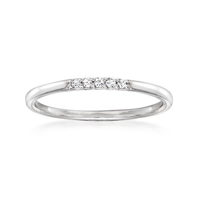 RS Pure by Ross-Simons Diamond-Accented Ring in Sterling Silver
