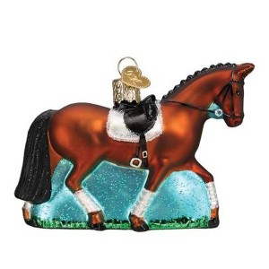 Old World Christmas 3.0 Inch Dressage Horse Power Obedience Strength Tree Ornaments - 1 of 3