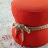 Modway Beat Nautical Rope Upholstered Fabric Ottoman Atomic Red - 4 of 4