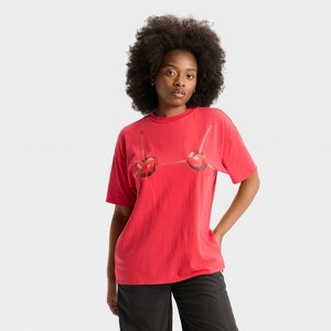 Women's Short Sleeve Round Neck Oversized Graphic T-Shirt - Wild Fable™ - 1 of 3