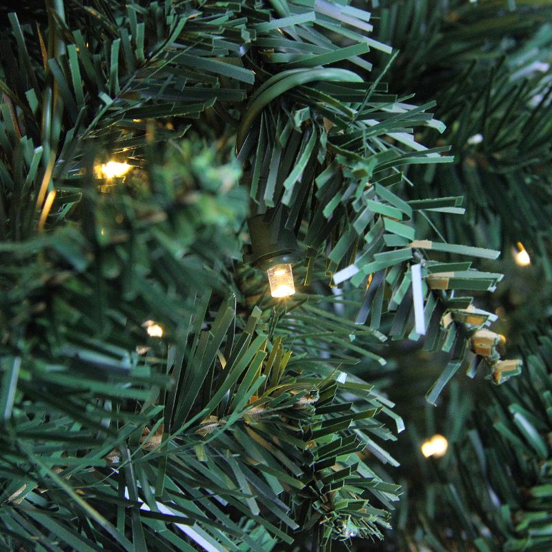 Northlight 6.5' Prelit Christmas Tree Medium Buffalo Fir Artificial - Warm White LED Lights, 3 of 4