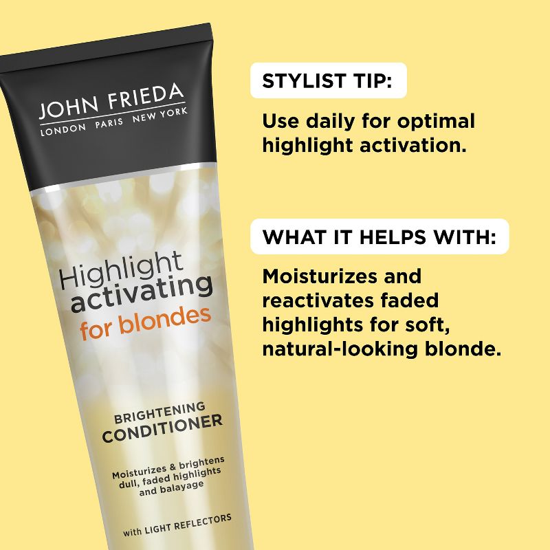 John Frieda Highlight Activating for Blondes Brightening Conditioner, Take Control of Color - 8.45 fl oz, 5 of 7