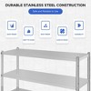 Stainless Steel Shelves,60x19x72.5 in Storage Shelf 5-Tier Heavy Duty Storage Rack - 3 of 4