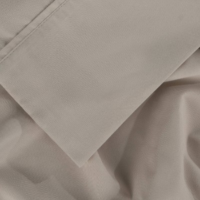 Medium Beige Twin XL Polyester Microfiber Bed Sheet Set