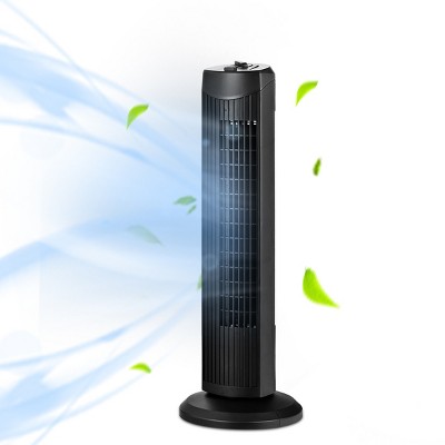 Tangkula 28" Oscillating Tower Fan 3 Wind Outlet Speed Space Cooling 35W