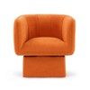 Swivel Barrel Accent Chair, Mid Century 360° Comfy Round Accent Sofa for Bedroom - 3 of 4