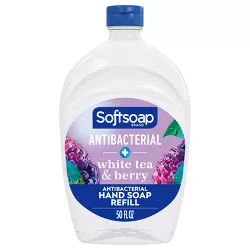Softsoap Antibacterial Liquid Hand Soap Refill - White Tea & Berry - 50 fl oz
