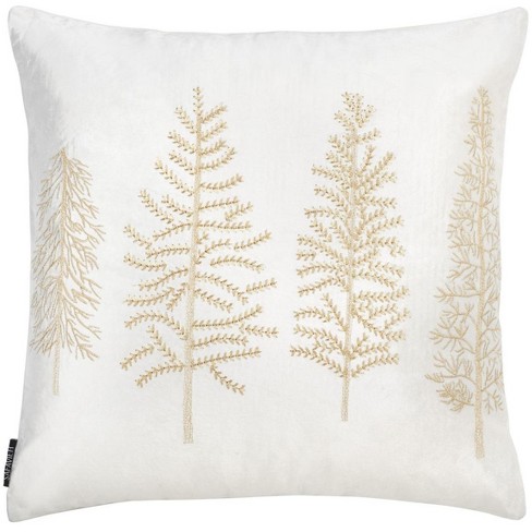 Safavieh Winter Tree Pillow ,Red/Silver