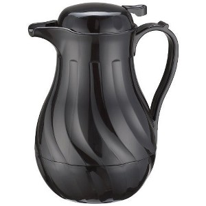 Winco Push Button Insulated Beverage Server with Swirl Design - Set of 3 - 1 of 1