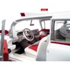 1959 Cadillac Eldorado Ambulance Red and White 1/18 Diecast Model by Auto World - 3 of 4
