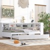 NicBex Full Sized Daybed Morden 86.9" Daybed with Storage, Full Day bed with Trundle, Storage Cabinets and USB Ports for Apartment - 3 of 4