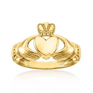 Ross-Simons 10kt Yellow Gold Claddagh Ring - 1 of 4