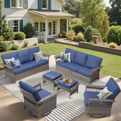 Buenhomino Outdoor Patio All-Weather Wicker Furniture Set