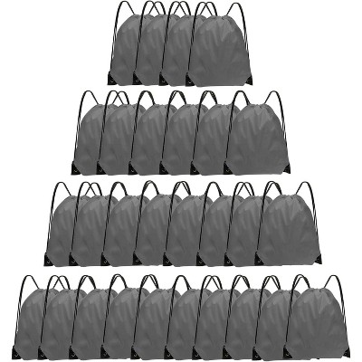Bulk Drawstring Bags for Party Favors, Lightweight Sackpacks for Gym, School Events, Team Sports & Giveaways