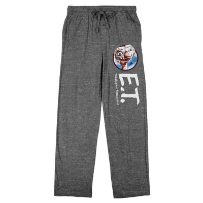E.T. Character Logo Men’s Heather Gray Sleep Pajama Pants