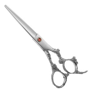 Unique Bargains Hair Scissors, Hair Cutting Scissors, Professional Barber Scissors, Stainless Steel Razor, 6.54" Long - 1 of 4