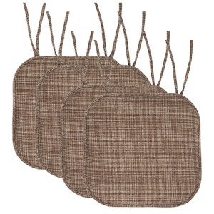 Aria Memory Foam Non-Slip Chair Cushion with Ties by Sweet Home Collection® - 1 of 4