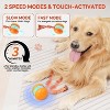 Attop Interactive Dog Toys, Random Path Automatic Moving and Rolling Dogs Toy with Rope Motion-Activated Orange - 3 of 4