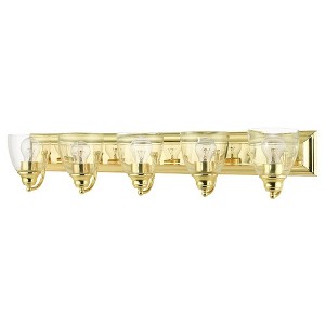 Livex Lighting Birmingham 5 - Light Vanity in  Polished Brass - 1 of 1