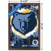 Trends International NBA Memphis Grizzlies - Maximalist Logo 23 Framed Wall Poster Prints - 3 of 4