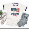 Simply Sage Market American Girly Flag Coquette Ringer Tee - 3 of 4