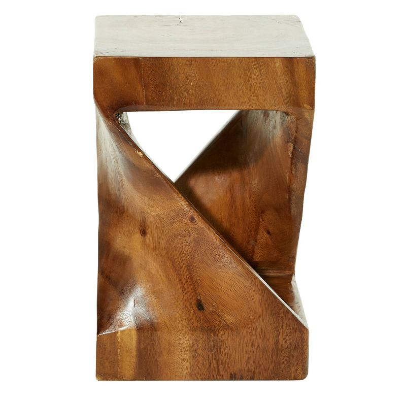 Contemporary Saur Wood Accent Table Brown - Olivia &#38; May, 4 of 7