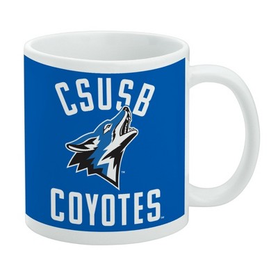 California State University San Bernardino Coyotes Logo Ceramic Coffee Mug Novelty Gift Mugs for Coffee Tea and Hot Drinks 11oz White