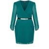 Women's Plus Size Wrap Affair Dress - alpine | CITY CHIC - image 4 of 4