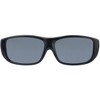 Jonathan Paul Quamby Large Designer Fitovers Sunglasses in Matte Eternal Black/Polarized Polarvue Gray - Frame(Width:141mm/Height:41mm) - 2 of 3