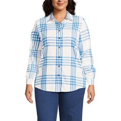 Lands' End Women's Flannel Shirt