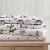 Martha Stewart Full Wreaths & Mistletoe Sheet Set Green - 3 of 4