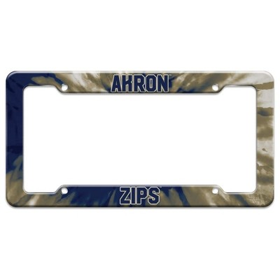 University of Akron Tie-Dye License Plate Tag Frame