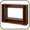 Homy Casa Console Table with Open Shelf for Entryway or Living Room, Rustic Brown - 4 of 4