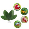 Unique Bargains Betta Fish Leaf Pad Hammock Plants for Fish Tank Green 3.74"x3.74" - 2 of 4