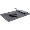 Allsop PowerTrack Non-Skid Wireless Charging Mouse Pad Gray (32192) - 4 of 4