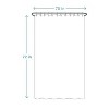LunaLulinlk Linen Stripe Fabric Shower Curtain - 3 of 4