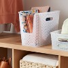 Y-Weave Narrow Easy Access Decorative Storage Basket Translucent - Brightroom™: Portable, Stackable, Clear Polypropylene Bin - image 2 of 4