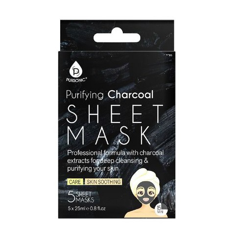 Pursonic Purifying Charcoal Sheet Mask - image 1 of 3