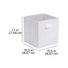 Vtec Trading White Collapsible Fabric Storage Cubes - 3 of 3