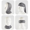 Anna-Kaci Lightweight Breathable Neck Gaiter Face Cover with Soft Stretch Fabric for Outdoor and Sports - One Size Fits Most, Silver - 2 of 4