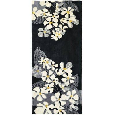 Simple Spaces Dogwood Runner Rug, 21"x54" – Soft Floral Hallway Accent with Cream Blossoms and Neutral Tones for Indoor Décor