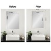 Amanti Art Mirror Makeover Bathroom Mirror Frame Border Kit - Fully Assembled Peel and Stick Frame - Mirror NOT Included - Rustic Plank Narrow Trim - 4 of 4