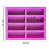 8 Grids Rectangular Silicone Handmade Soap Mould DIY Aromatherapy Mould(Light Blue) - 4 of 4