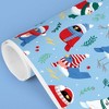 Big Dot of Happiness Winter Birds Wrapping Paper, Winter Holiday Party Gift Wrap Roll, Funny Christmas Birds Gift Paper, 24 in x 7 feet, 1 Roll - 4 of 4