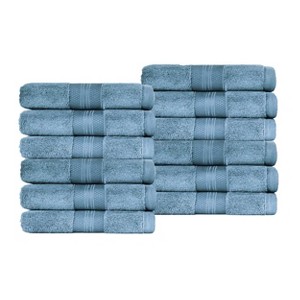 Luxury Cotton Heavyweight Solid Plush Towel Set by Blue Nile Mills - 1 of 4
